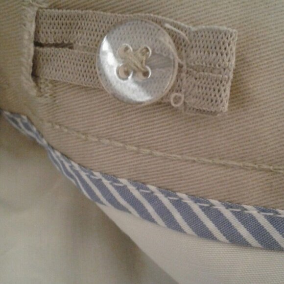 Chaps Size 12 Shorts Boys Khaki School Uniform Pleated Front Adjustable NEW - Picture 7 of 8